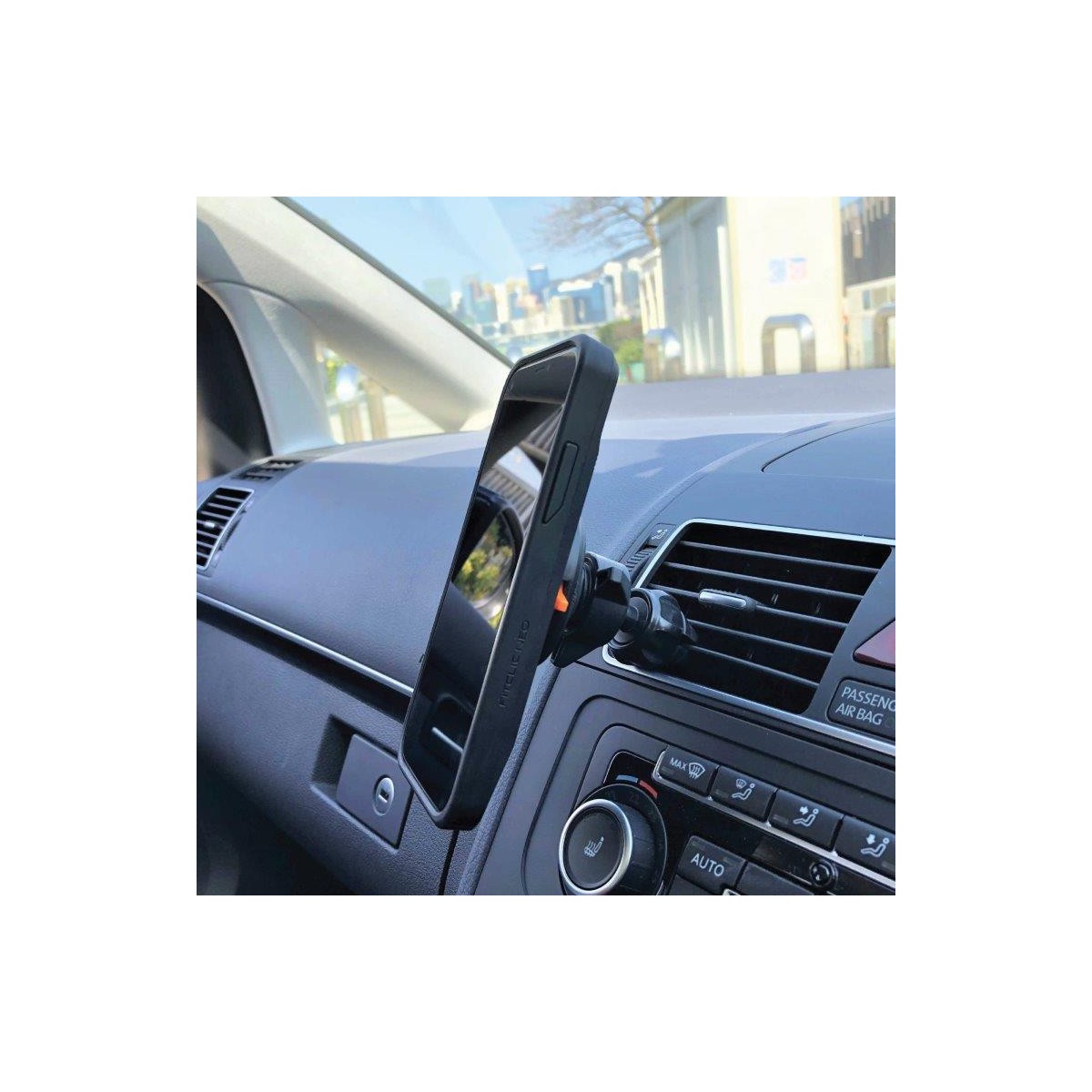 Support universel voiture pour smartphone sur grille de ventilation