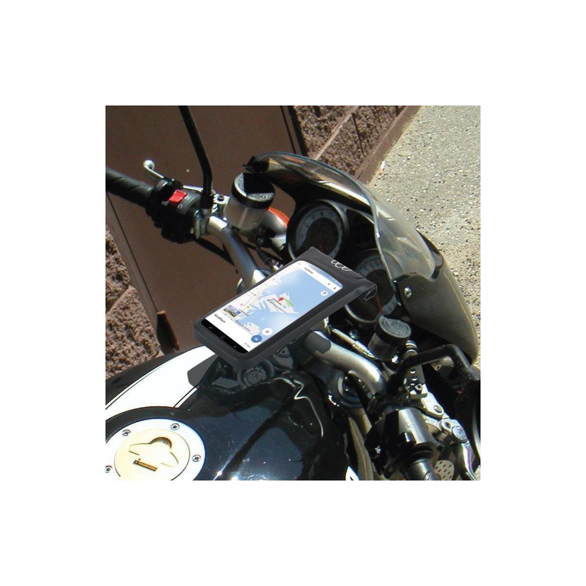 Tigra Sport Kit Moto universel Fitclic avec housse universelle étanche